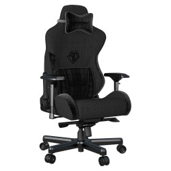 ANDA SEAT Gaming Chair T-PRO II Black FABRIC with Alcantara Strips