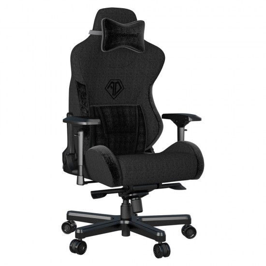 ANDA SEAT Gaming Chair T-PRO II Black FABRIC with Alcantara Strips