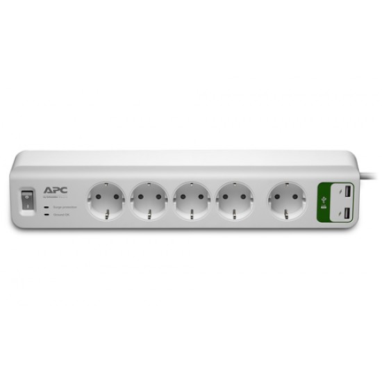 APC Essential SurgeArrest PM5U-GR 5Οutlet with USB Charger