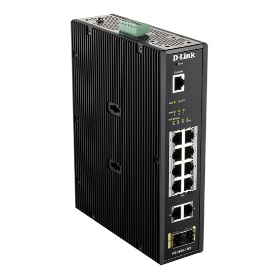 D-LINK DIS-200G-12PS SWITCH  8XGB POE,2xGB,2xSFP