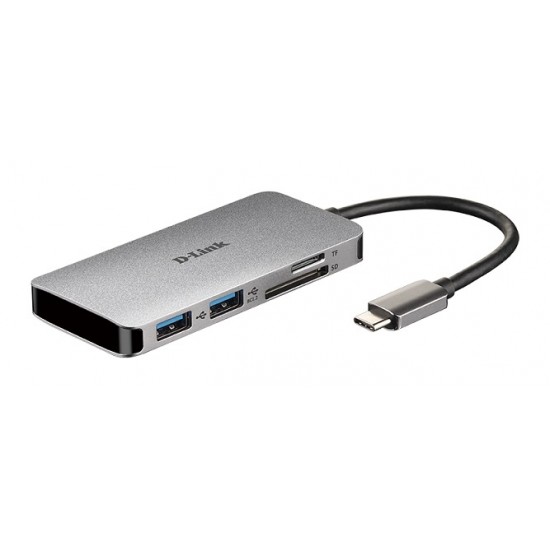 DLINK DUB-M610 6-IN-1 USB-C HUB HDMI,READER, PD