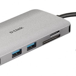 DLINK DUB-M810 8-IN-1 USB-C HUB HDMI,RJ45,CARD,PD