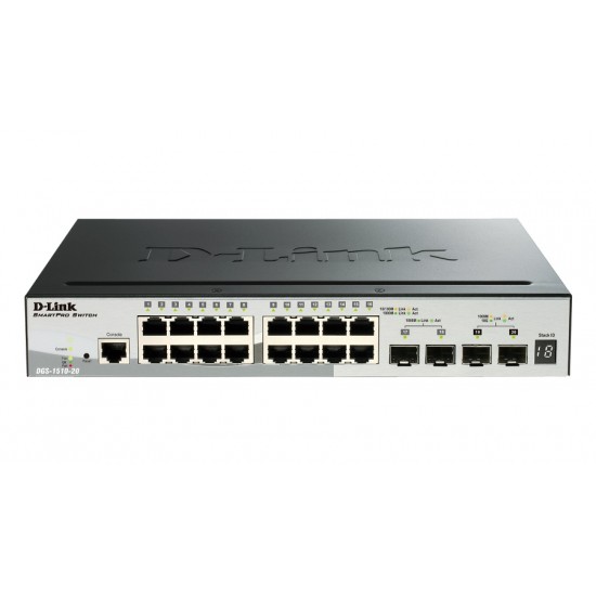 DLINK Switch DGS-1510-20, 16-Port 10/100/1000 Mbps, 4-port SFP