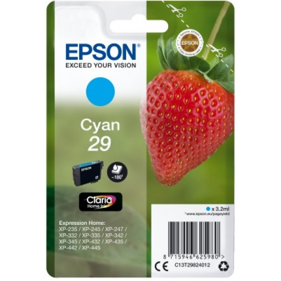 EPSON Cartridge Cyan C13T29824012