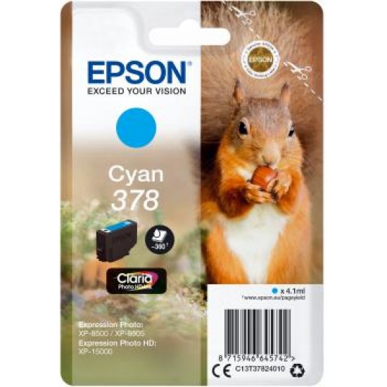 EPSON Cartridge Cyan C13T37824010