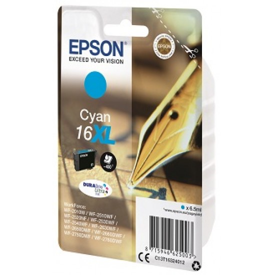 EPSON Cartridge Cyan DuraBright Ultra 16XL C13T16324012