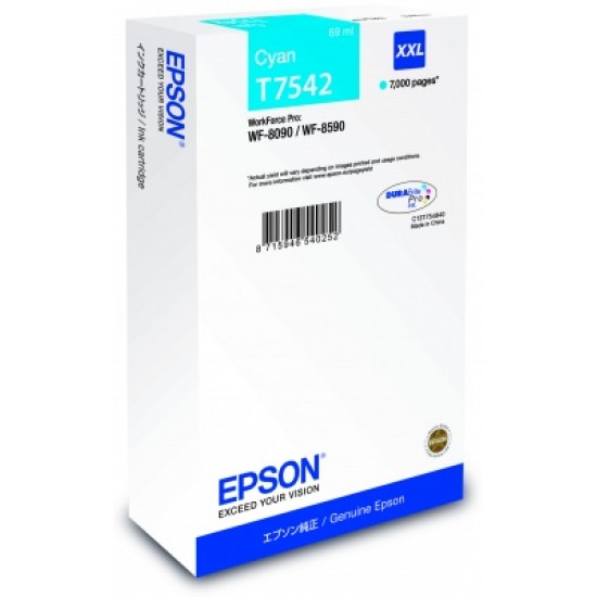 Epson Cartridge Cyan XXL C13T754240