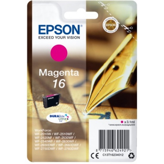 EPSON Cartridge Magenta DuraBright Ultra 16 C13T16234012