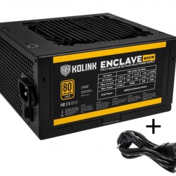 Kolink Enclave 80 PLUS Gold PSU modular 600 Watt PC Power Supply - With Cable