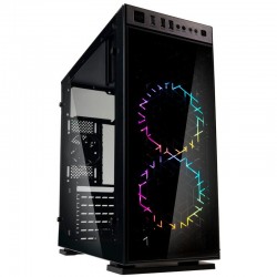 Kolink Inspire K1 RGB Midi-Tower, Tempered Glass Front - PC Case - black