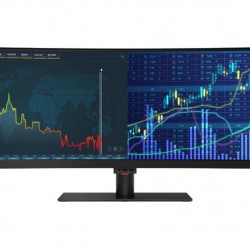 LENOVO Monitor ThinkVision P44w-10 43.4' UHD VA, Slim Bezel, HDMi, DP, USB, Height Adjustable, Speakers, 3YearsW