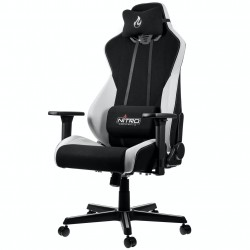Nitro Concepts S300 Gaming Chair - Quality Fabric & Cold Foam - Radiant White