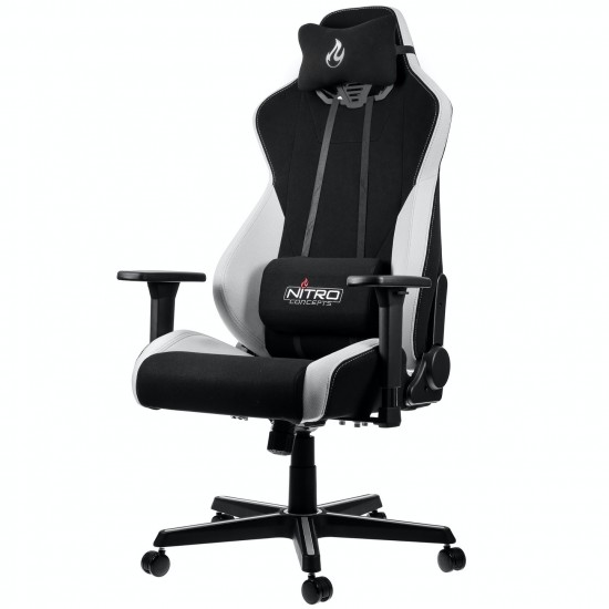 Nitro Concepts S300 Gaming Chair - Quality Fabric & Cold Foam - Radiant White