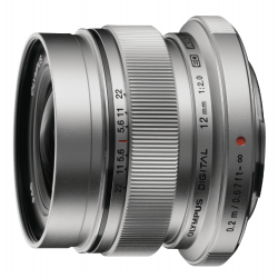 Olympus 12mm 1:2.0 SILVER M.ZUIKO DIGITAL (EW-M1220) Lense Micro FT