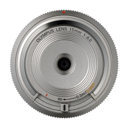Olympus 15mm 1:8.0 SILVER BODY CAP LENS (BCL-1580) Lense Micro FT