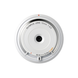 Olympus 15mm 1:8.0 WHITE BODY CAP LENS (BCL-1580) Lense Micro FT