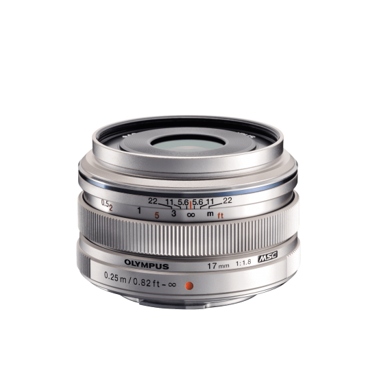 Olympus 17mm 1:1.8 SILVER M.ZUIKO DIGITAL (EW-M1718) Lense Micro FT