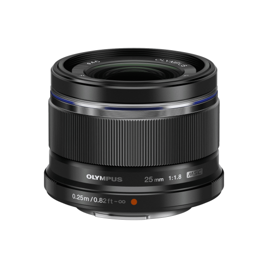 Olympus 25mm 1:1.8 BLACK M.ZUIKO DIGITAL (ES-M2518) Lense Micro FT