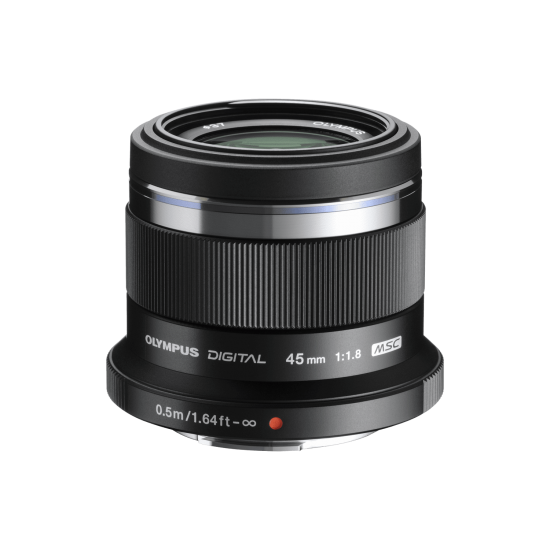 Olympus 45mm 1:1.8 BLACK M.ZUIKO DIGITAL (ET-M4518) Lense Micro FT