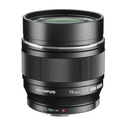 Olympus 75mm 1:1.8 BLACK M.ZUIKO DIGITAL (ET-M7518) Lense Micro FT