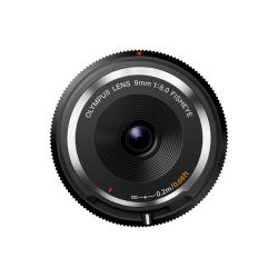 Olympus 9mm 1:8.0 FISHEYE BLACK BODY CAP LENS (BCL-0980) Lense Micro FT