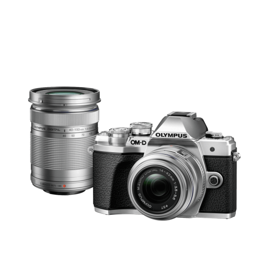 Olympus E-M10III Double Zoom Kit slv/slv/slv ( E-M10 Mark III EZ-M1442 II R Kit  & EZ-M40150 R)