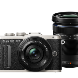 Olympus E-PL8 Black Double Kit +ΕΖ-1442ΕΖ Black + EZ-40150R
