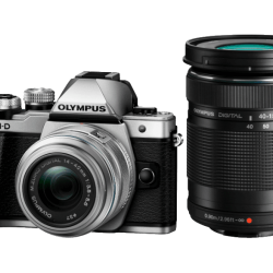 OLYMPUS EM10 II  Double Zoom Kit  Ασημί EZ-M1442 IIR ΚΙΤ Ασ EZ-M40150 R Μ
