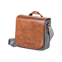 Olympus  Mini Messenger bag from Leather and canvas