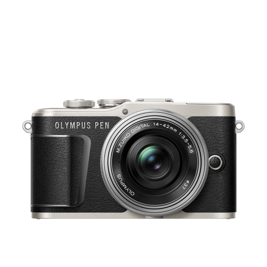 Olympus PEN E-PL9 Pancake Zoom Kit blk/slv (E-PL9 black + EZ-M1442EZ silver - incl. Charger & Batter