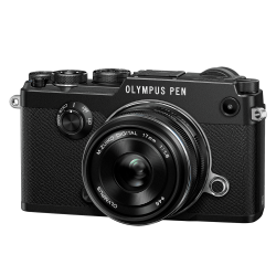 Olympus PEN-F Μαύρη + EW-M1718 Μαύρο