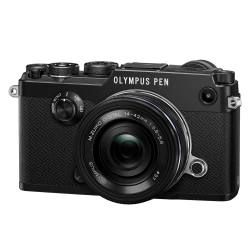 Olympus PEN-F Μαύρη Pancake Zoom  EZ-M1442EZ Μαύρο  V204061BE000