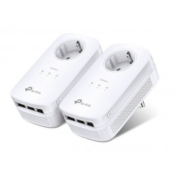 TP-LINK AV1200 Passthrough Powerline KIT,Qualcomm, 3 Gigabit Ports