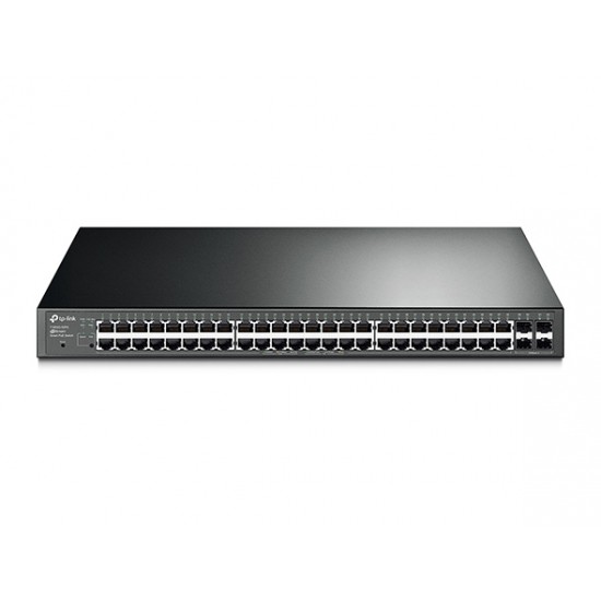 TP-LINK Switch T1600G 52PS,JetStream 48-Port Gigabit PoE+ Smart Switch + 4 SFP ports