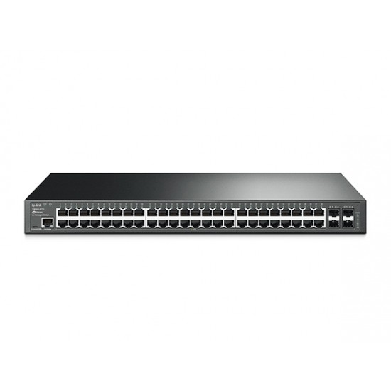 TP-LINK Switch T2600G-52TS,JetStream 48-port Pure-Gigabit L2 Managed Switch + 4 Gigabit SFP slots